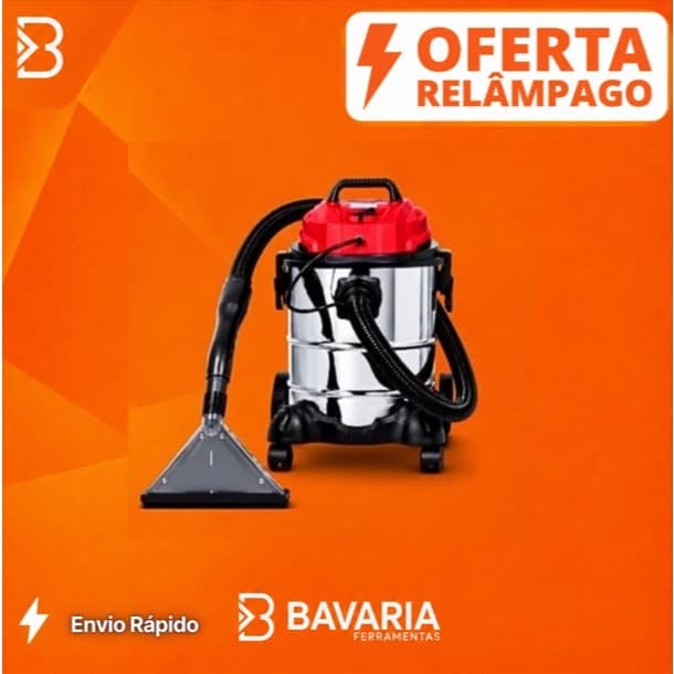 Extratora Worker 1400W Limpa Sofá Colchão Aspira Pó e Água