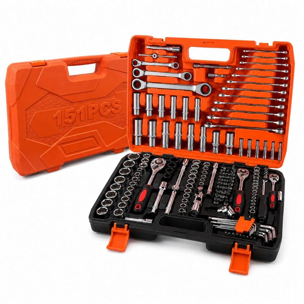 Kit Jogo Soquete Catraca Chave Ferramentas 151 Pçs
