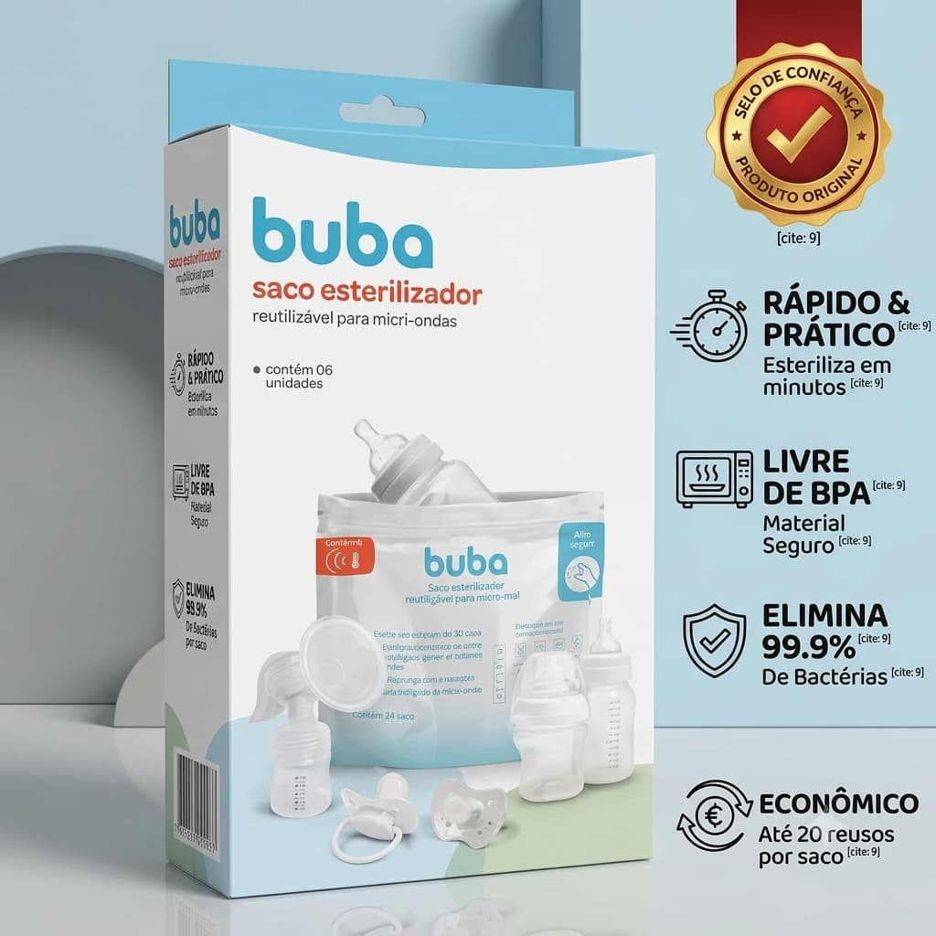 Sacos Esterilizadores Limpeza Acessórios Bebê Micro-ondas Higienização Mamadeira Chupeta Livre BPA