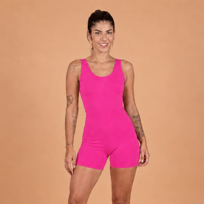 Macaquinho Básico feminino Sem Transparencia Fitness Academia e Crossfit (MACACÃO CURTO)