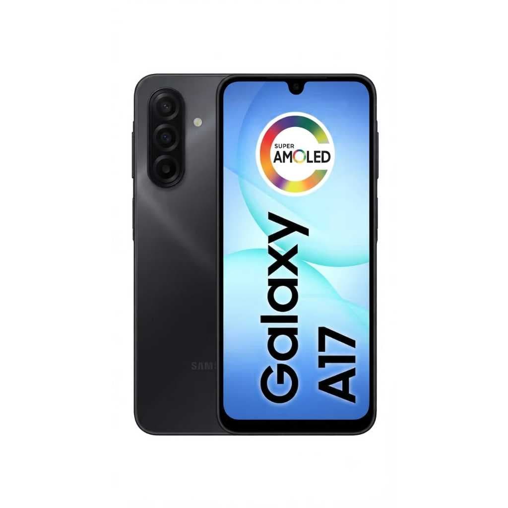 Celular Samsung Galaxy A17 4G Tela Super AMOLED de 6.7 Câmera Tripla 50MP Cor Preto Com NFC Android 15 128GB 4 GB RAM