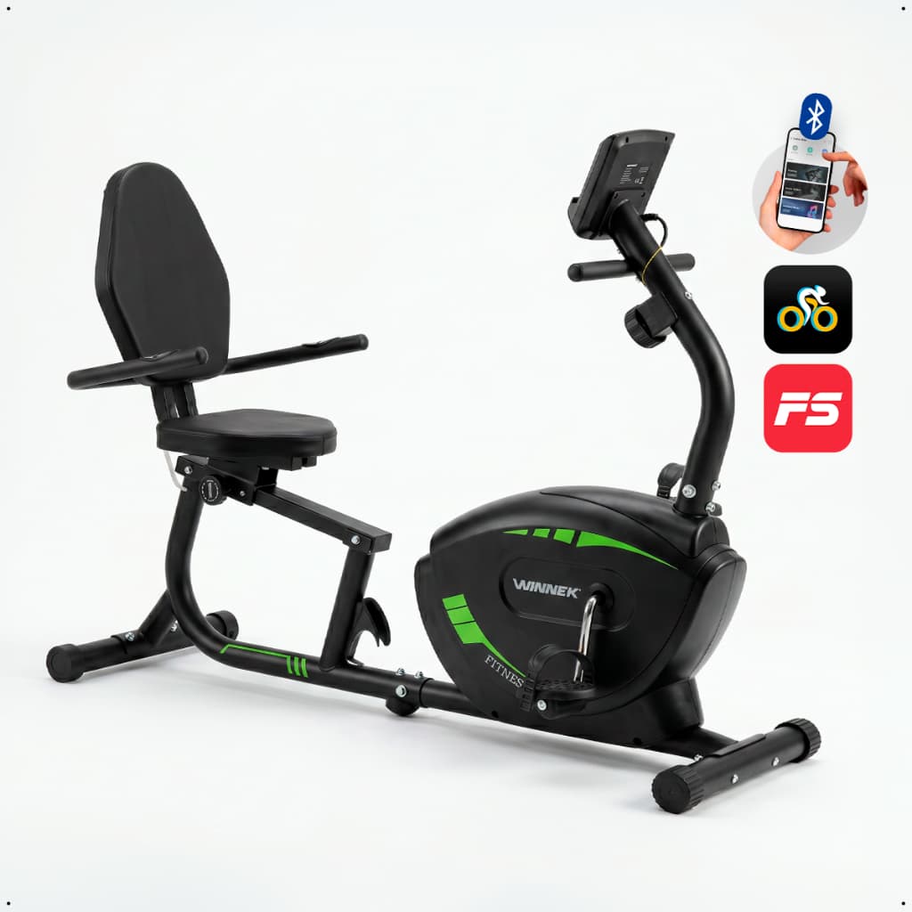 BICICLETA ERGOMÉTRICA HORIZONTAL MAGNÉTICA WINNEK HORIZON MAX MONITOR DIGITAL