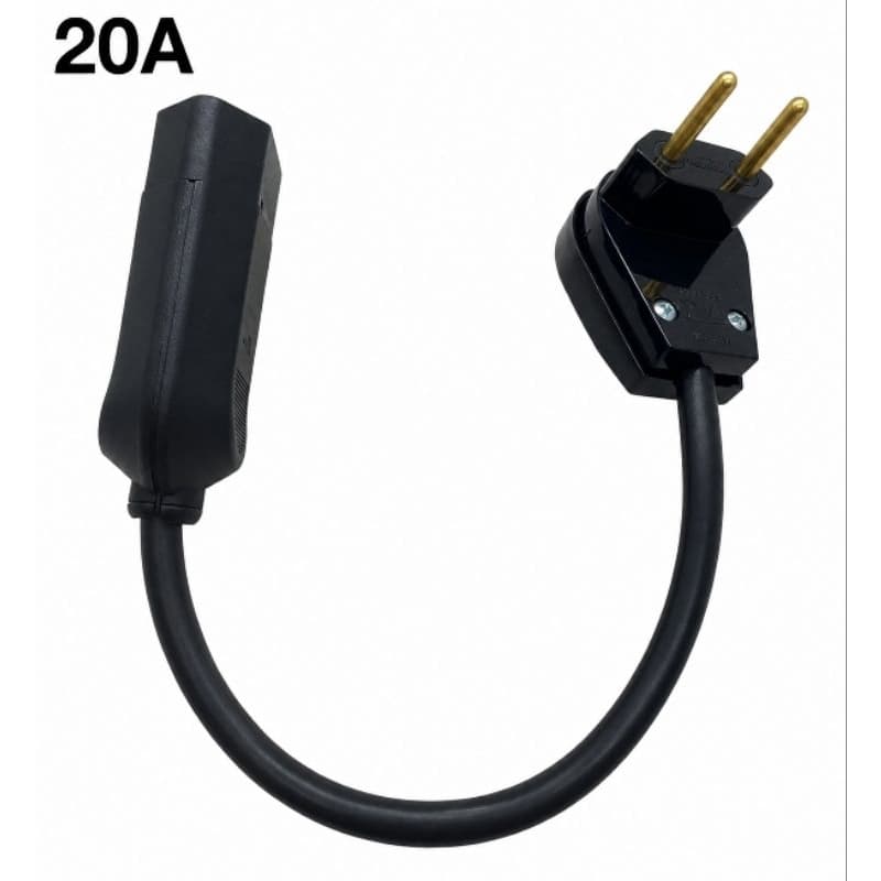 Adaptador 20a Profissional Secador Aquecedor Ar-condicionado Bivolt Preto
