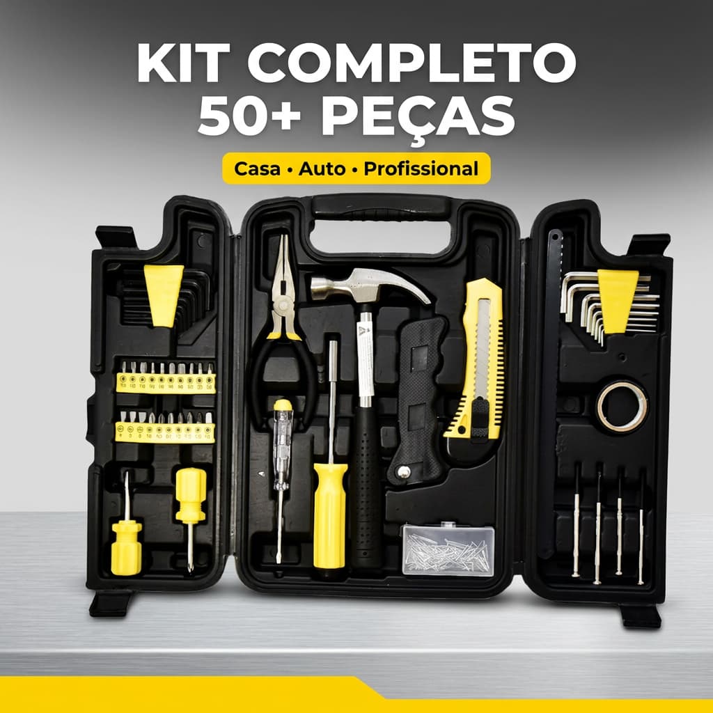 Caixa de ferramentas completa 241 peças Kit ferramentas completo com maleta soquetes catraca bits profissional