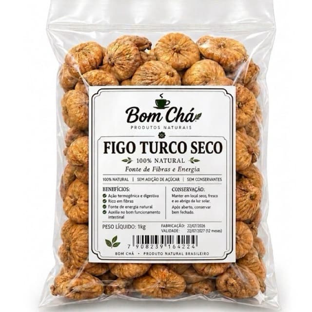 Figo Turco 1k 100% Natural Sem Açúcar Rico em Fibras e Energia Snack Saudável