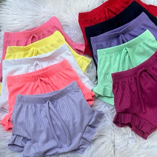 combo com 3 tampa fralda infantil baby menina cores vibrantes na malha canelada tecido macio e confortável