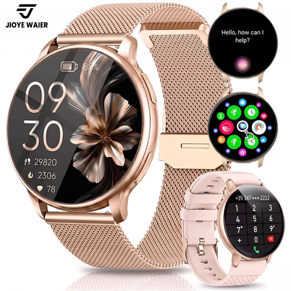 JIOYE Smartwatch Relogio Pressão Arterial Chamada Bluetooth Esportes Fitness Relógio Inteligente