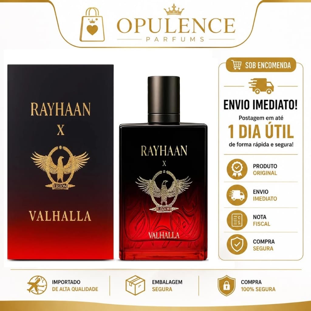Perfume Rayhaan Legion Valhalla Eau de Parfum 100ml Masculino Original Importado