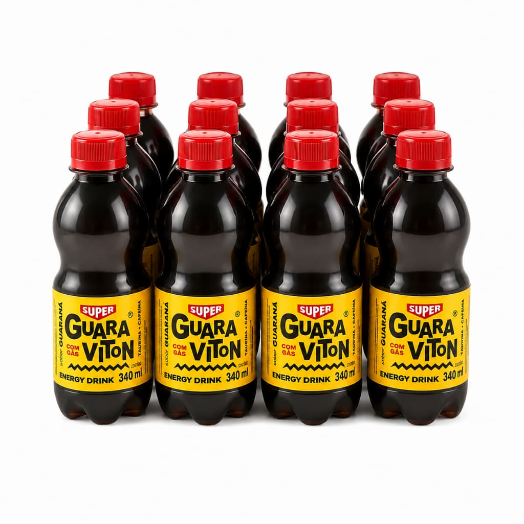 Super Guaraviton Energy Drink 12x340ml Guaraná Taurina e Cafeína