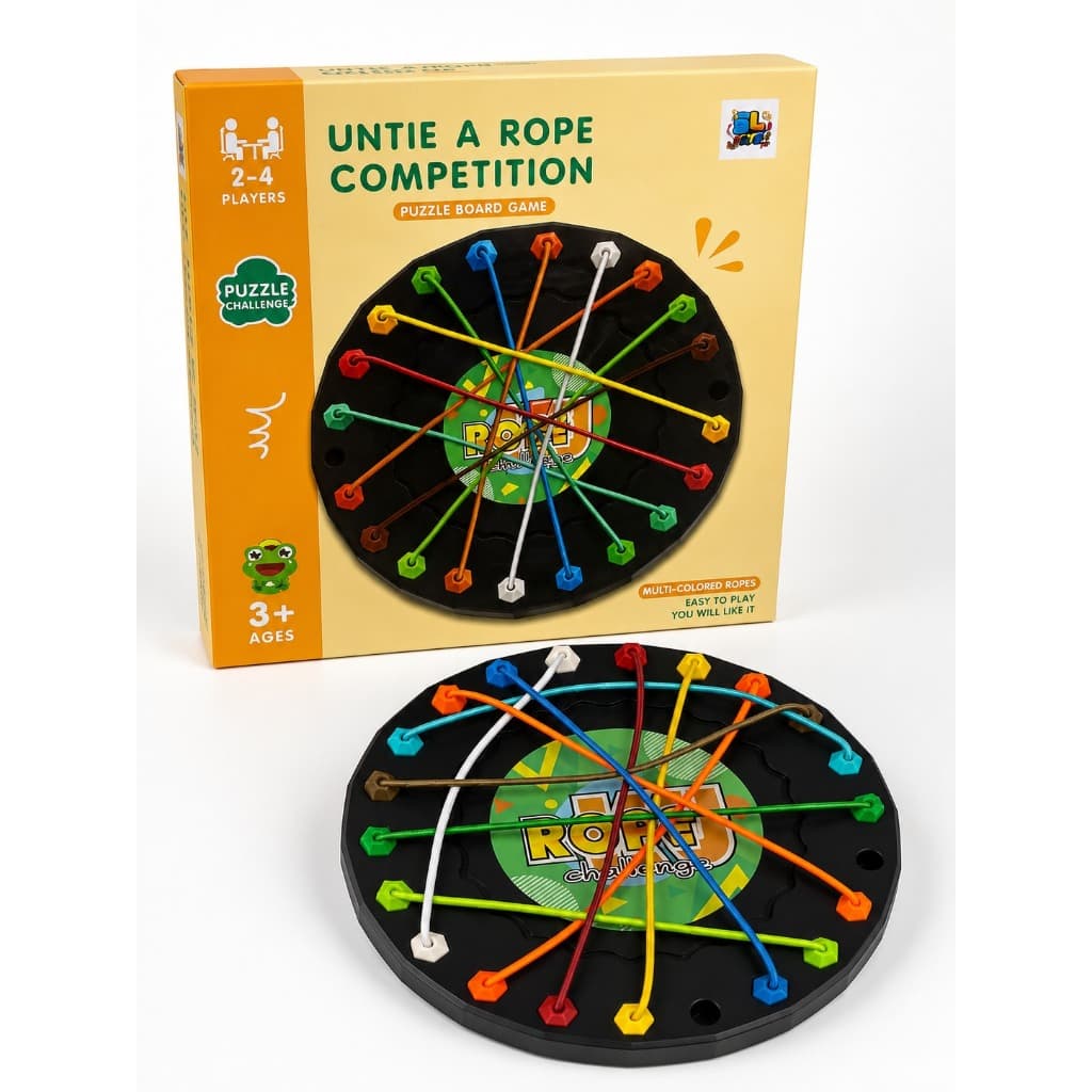 Jogo Rope Tabuleiro Desafio Desembaraçar Cordas Educativo Família