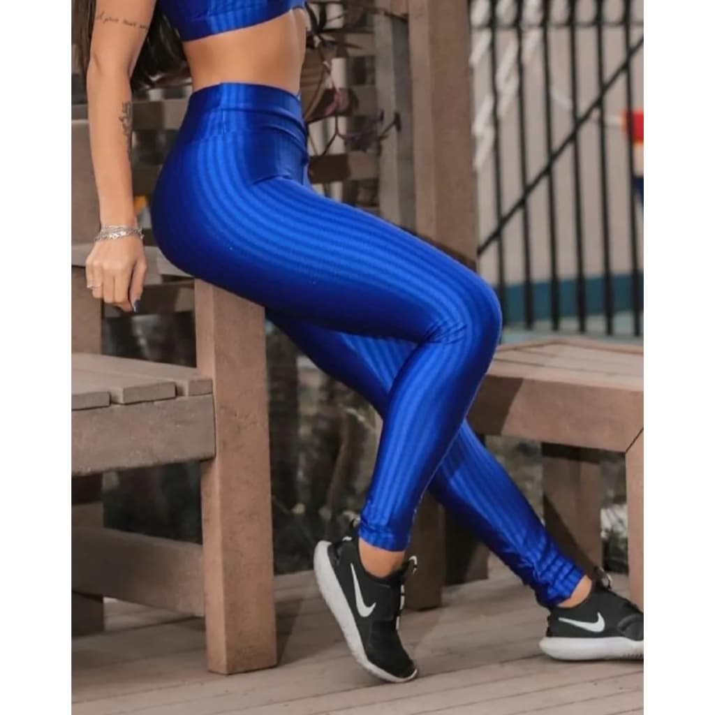 Calça legging 3D poliamida  cós alto fitness grossa  zero transparencia   P ao GG  calça feminina  roupa de academia