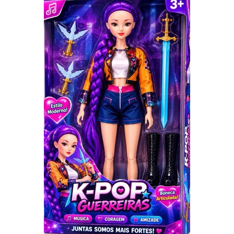 Boneca Rumi KPop Fashion 32cm Musical Articulada