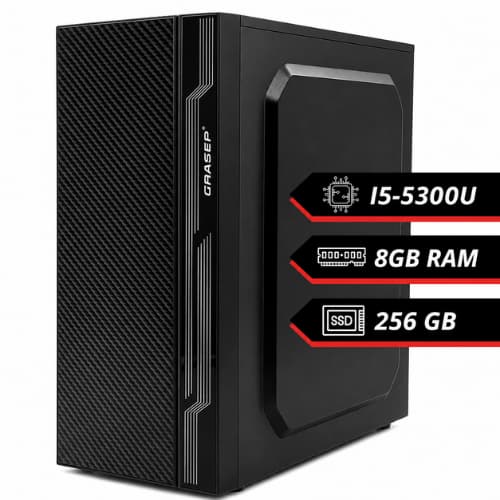 Computador Desktop Intel Core i5 5ª Geração 8GB RAM SSD 256GB HDMI VGA USB 3.0 Cooler RGB Preto