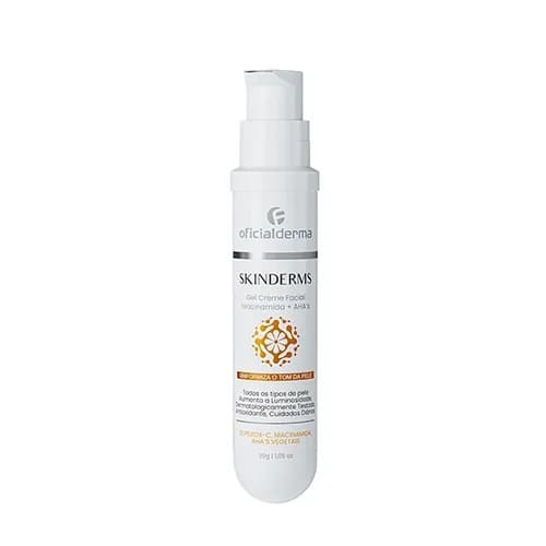 Skinderms Refil Gel Creme Vitamina C AHAs Niacinamida Anti-idade 30g