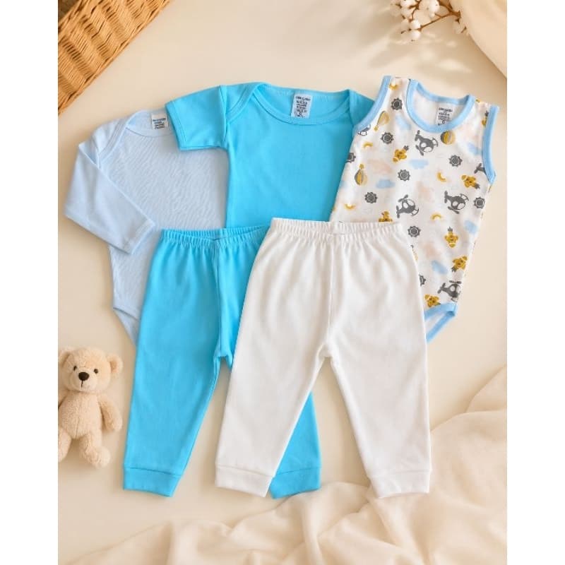 kit body bebê calças enxoval recém-nascido algodão masculino feminino maternidade