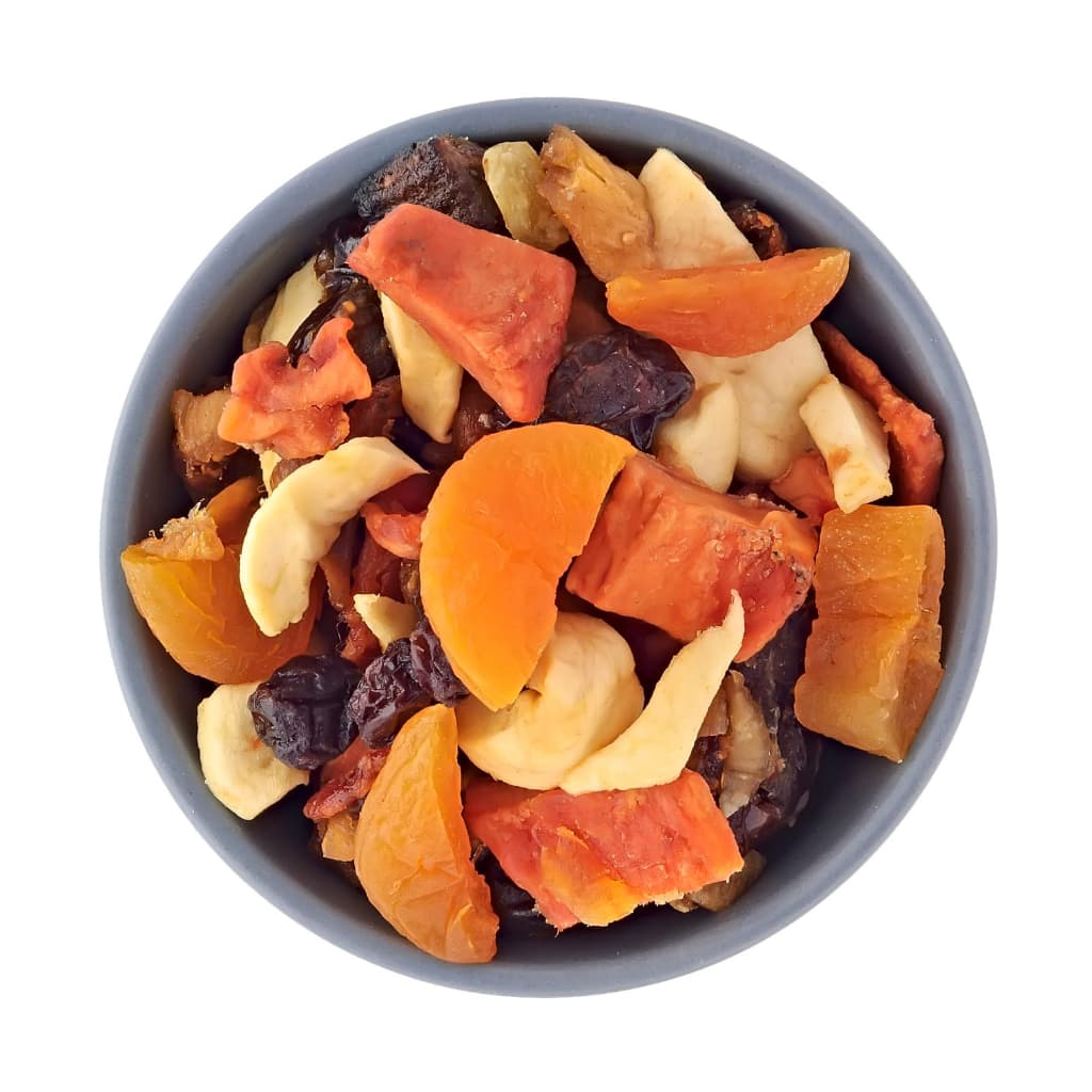 Mix de Frutas Desidratadas 13 Frutas Premium 100g Natural Rico em Fibras Snack Saudável Sem Glúten
