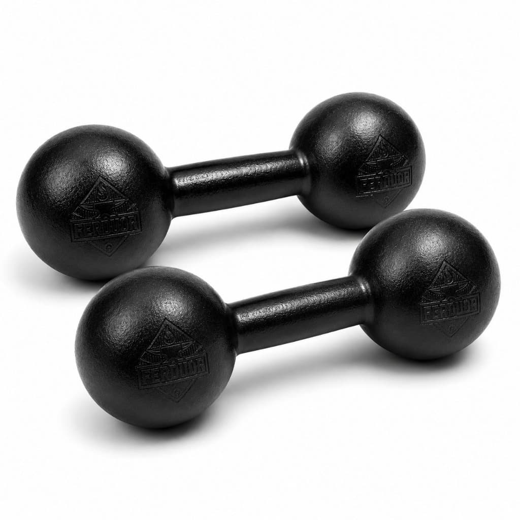Kit 2 Halter 2Kg Emborrachado (2x2kg) para Musculação Musculação Profissional Henvifer Academia E Treino Exercícios