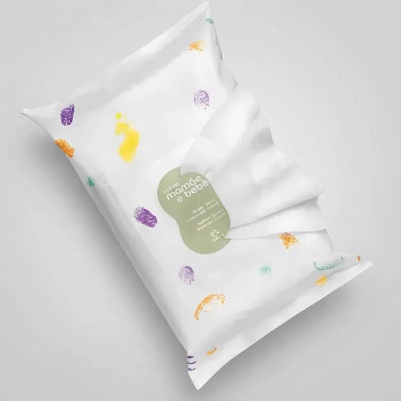 Natura Mamãe e Bebê Lenços de Limpeza Umedecidos 20x15 50un