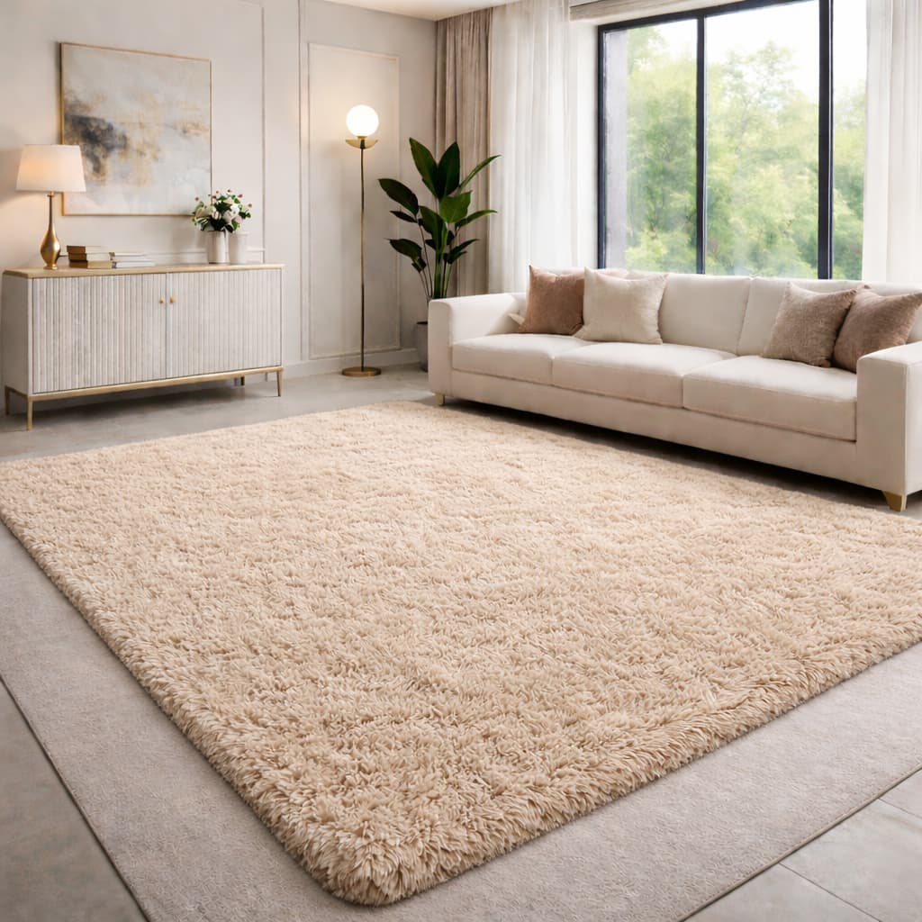 Tapete 2,00x1,50 Sala Peludo Quarto Elegante Para Casa Antiderrapante Diversas Cores Não Solta Pelo
