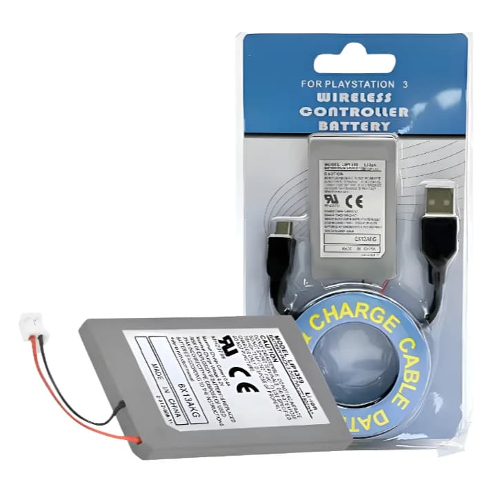 Kit Bateria Recarregável + Cabo USB Para Controle de Video Game