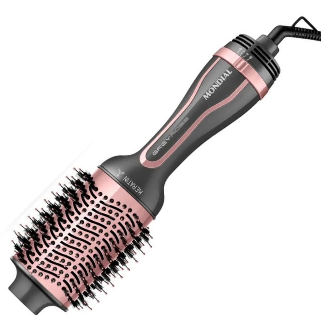 Escova Secadora Bivolt Alisadora Mondial ES-11 Seca Alisa Mode Anti-Frizz Tds Tipos De Cabelo Efeito Profissional Salao