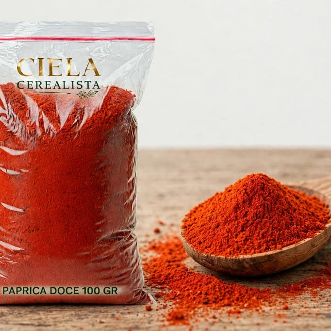 Páprica Doce 100g - Para Frango, Batata e Arroz - Cor e Sabor Natural - Ciela