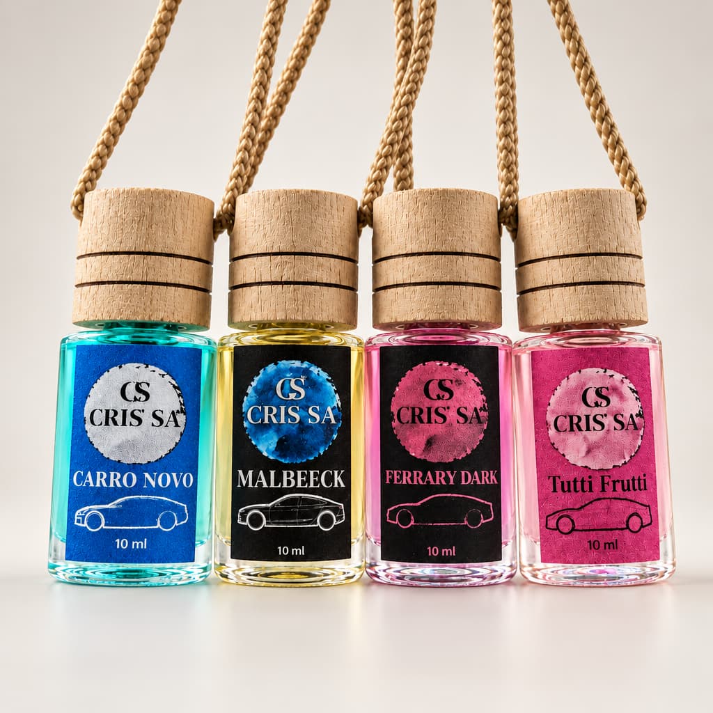 Kit Perfume Automotivo Difusor Cheirinho Aromatizante Para Carro Aroma de Luxo Carro Novo Malbeeck