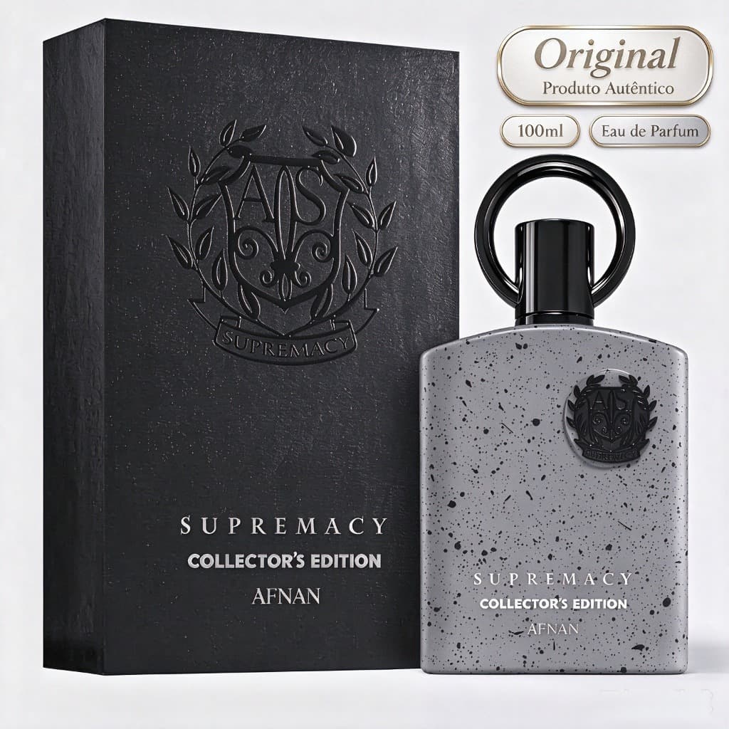 Perfume Afnan Supremacy Collector's Edition 100ml EDP Masculino Amadeirado Importado Árabe Alta Fixação Presente