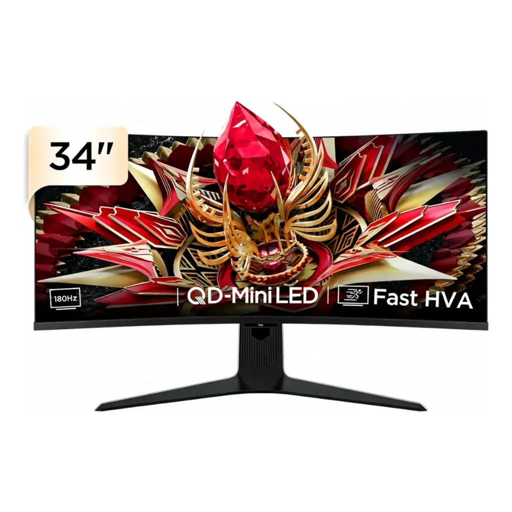 Monitor Gamer Curvo Tcl 34 Qled Mini Led 180hz