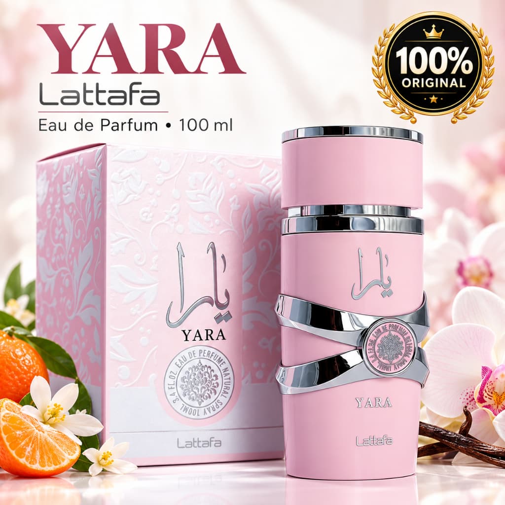 Perfume Árabe Yara Rosa Feminino 100ml EDP Original Importado