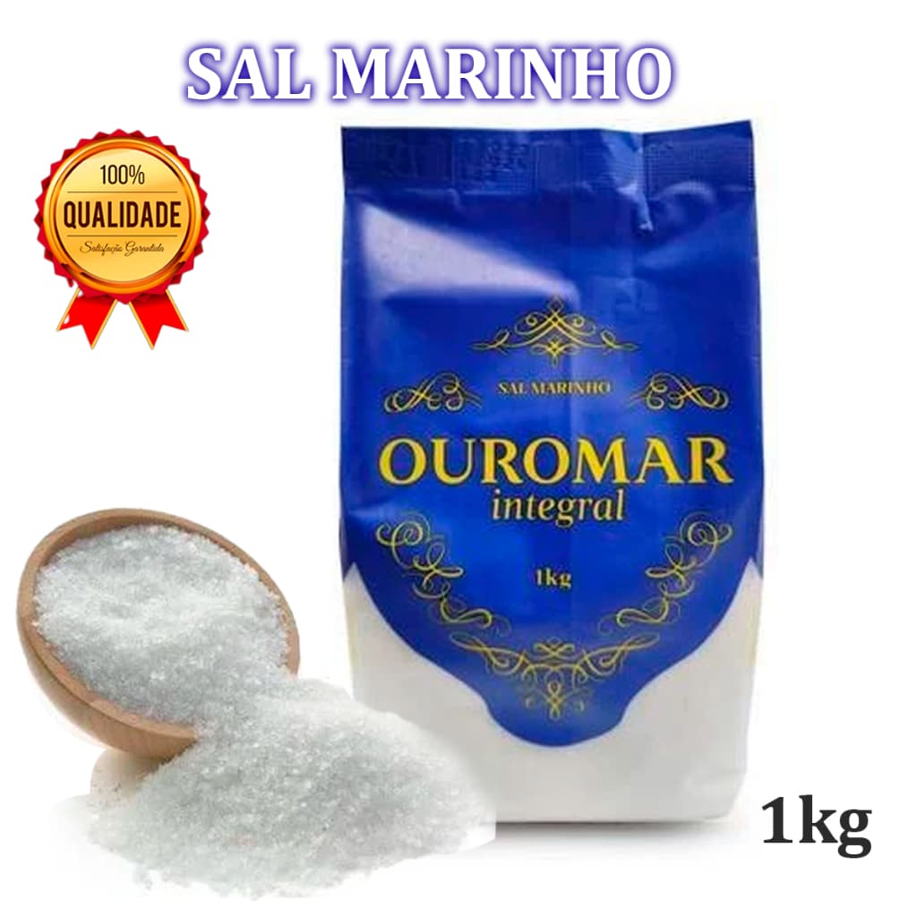 Sal Marinho Ouromar/Integral/Mossoro/1kg