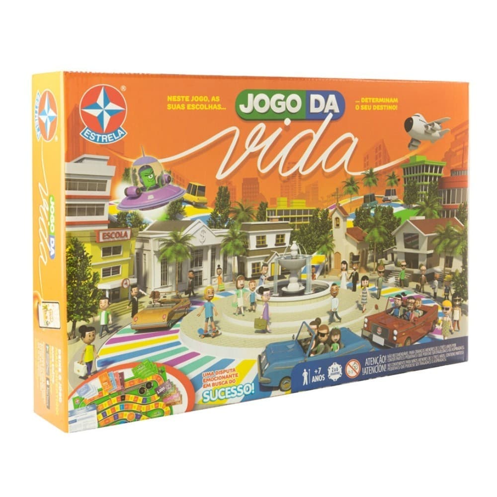 JOGO DA VIDA ESTRELA BRINQUEDO MESA FAMÍLIA DIVERSÃO TABULEIRO CLÁSSICO