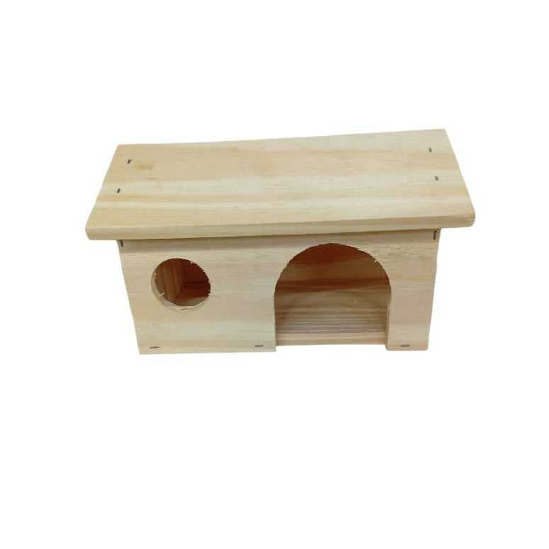 Toca casinha madeira Pinus para pequenos roedores Hamster em geral
