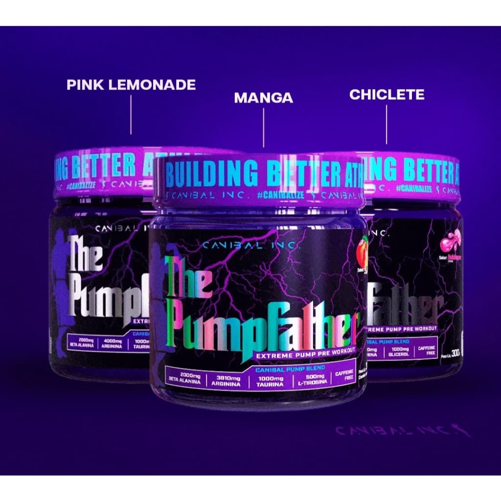 Pré Treino - The Pumpfather - 0% Cafeína - 300g - Canibal