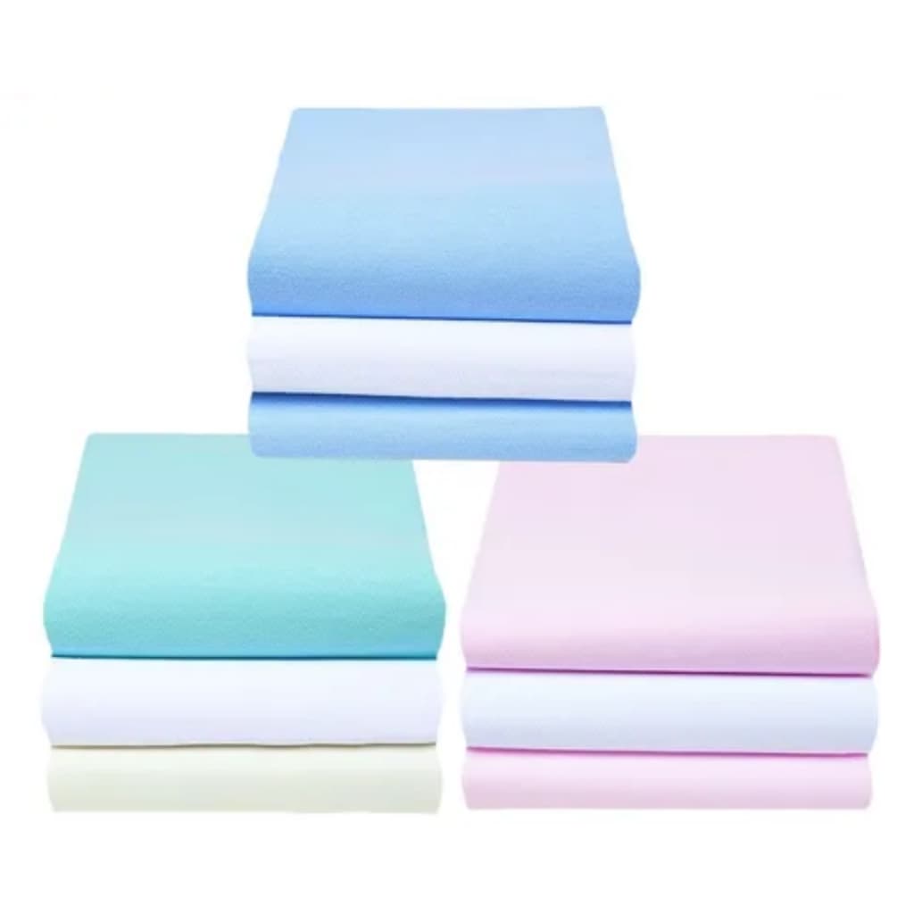 Kit 3 ou 6 Und Cueiro Flanelado Liso 50x80cm Bebe Maternidade Enxoval Masculino Feminino