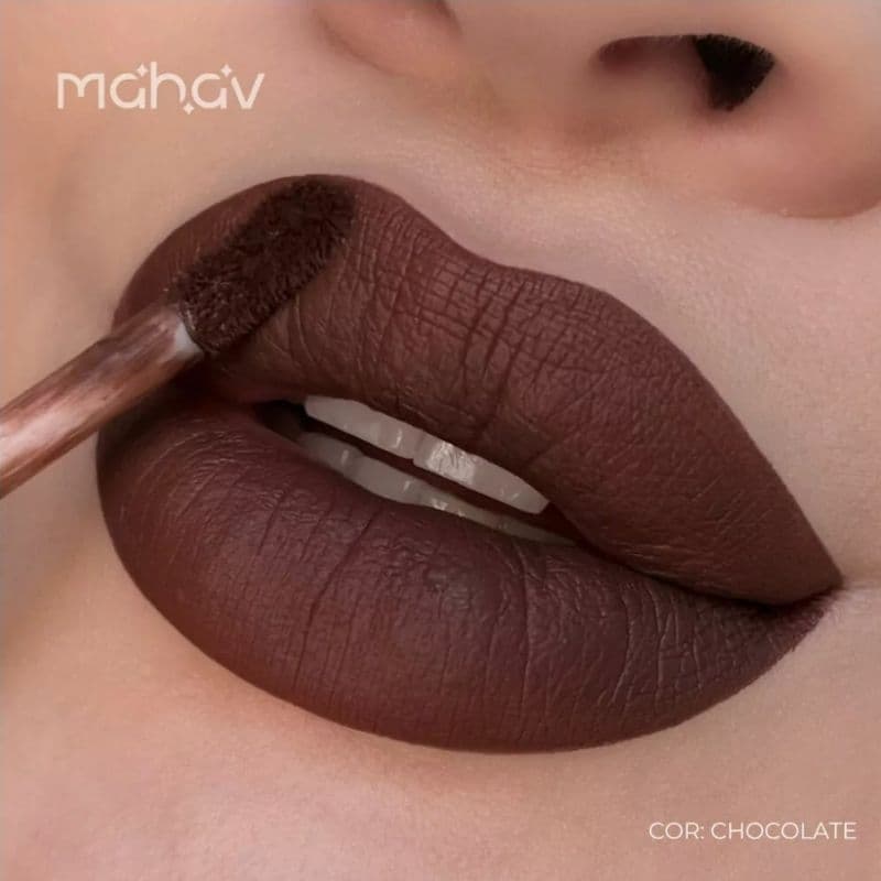 Batom Líquido Matte Mahav Chocolate