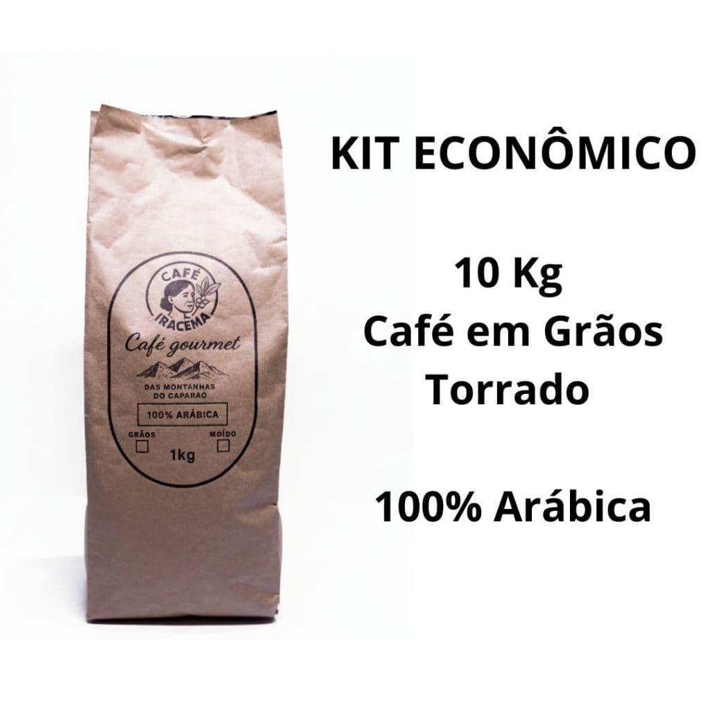 10 Kg Café Em Grãos 100% Arábica Torra Média Matas de Minas