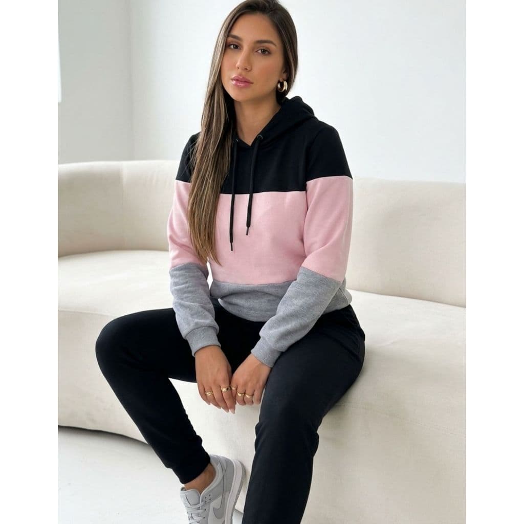 Conjunto Moletom Feminino Blusa e Calça Flanelado felpudo Moda