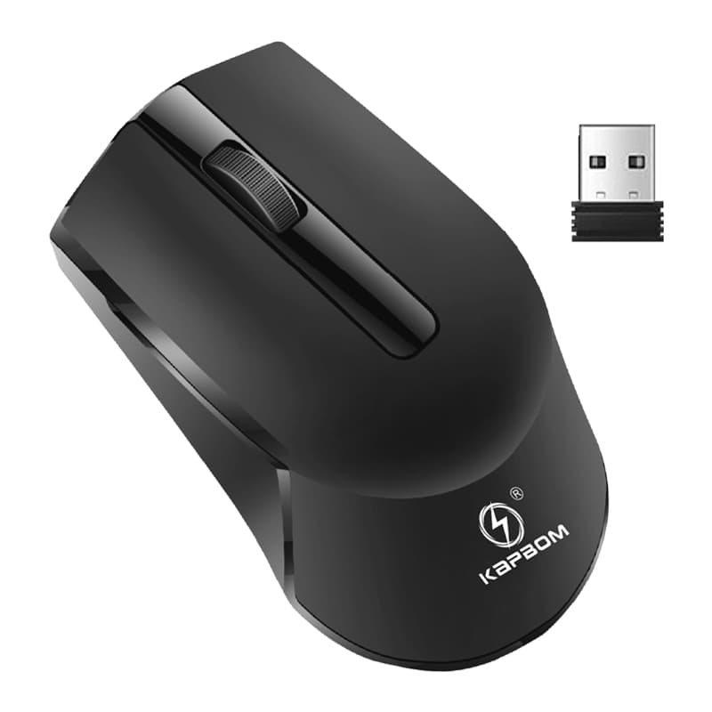 Mouse Sem Fio Ultra Slim LED RGB Óptico 2.4GHz - Design Ergonômico e Conexão Estável