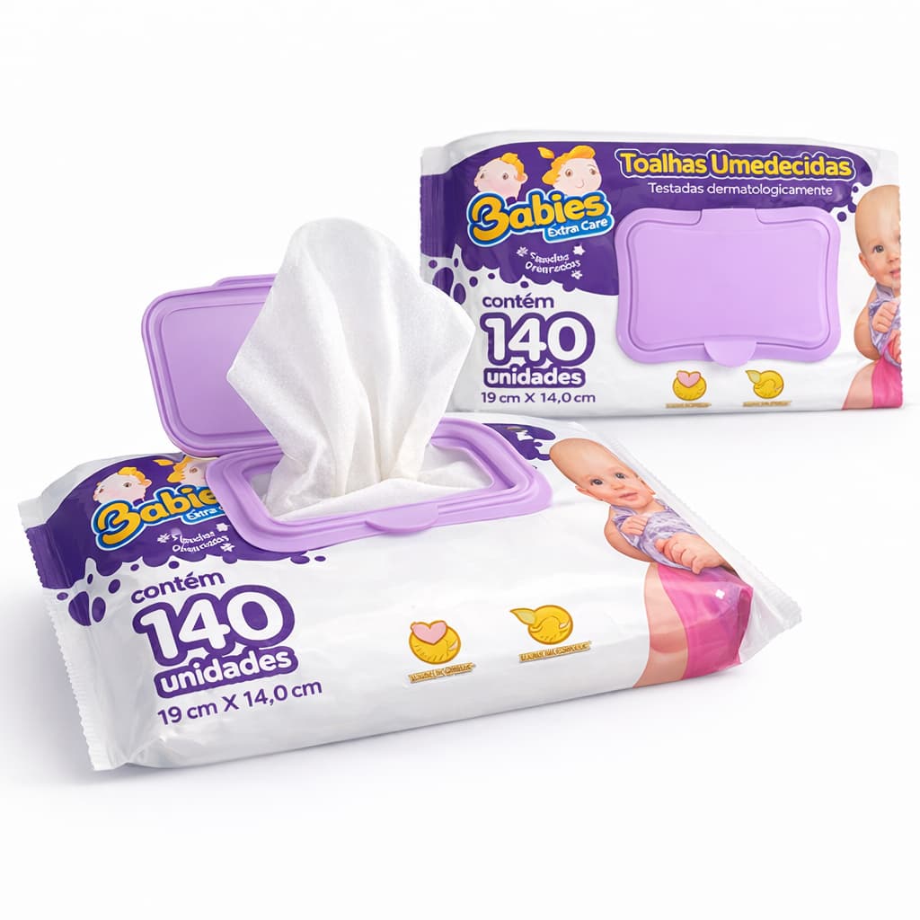 Lenço Umedecido Bebê Kit 1680un 12 Pacotes 140 Cada