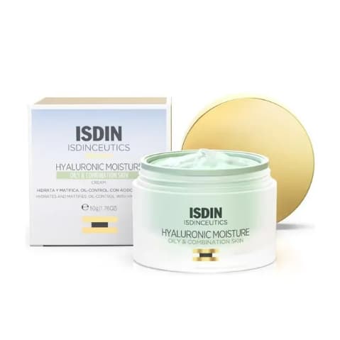 ISDIN Creme Hidratante Anti-Idade para Pele Oleosa Isdinceutics Hyaluronic Moisture Oily Skin - 50g