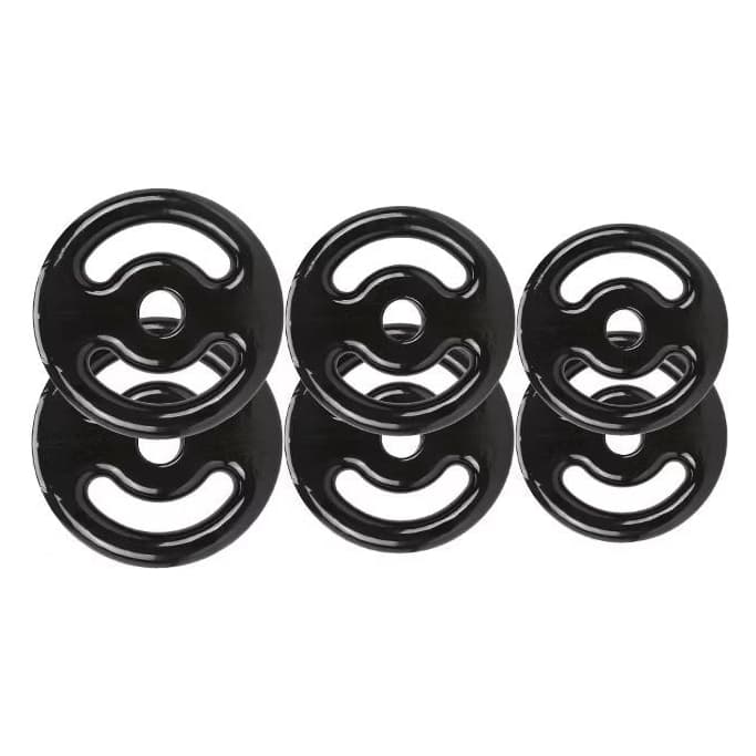 Kit Anilhas Emborrachadas 5 kg / 3 kg / 2 kg ( 2X5+2X3+2X2 KG ) Treino Musculação Academia Fitness