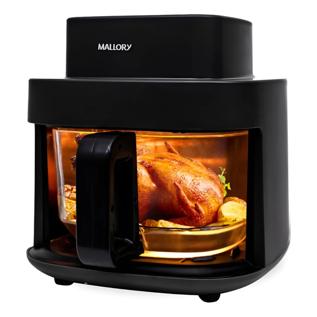 Fritadeira Air Fryer Cesto De Vidro Mallory Smart Glass Não Gruda Painel Digital