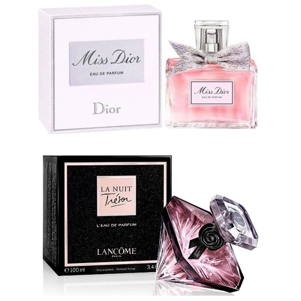 Kit 2 Perfumes Importados: La Nuit e Miss Di0r Alta Fixação a Base de Óleo