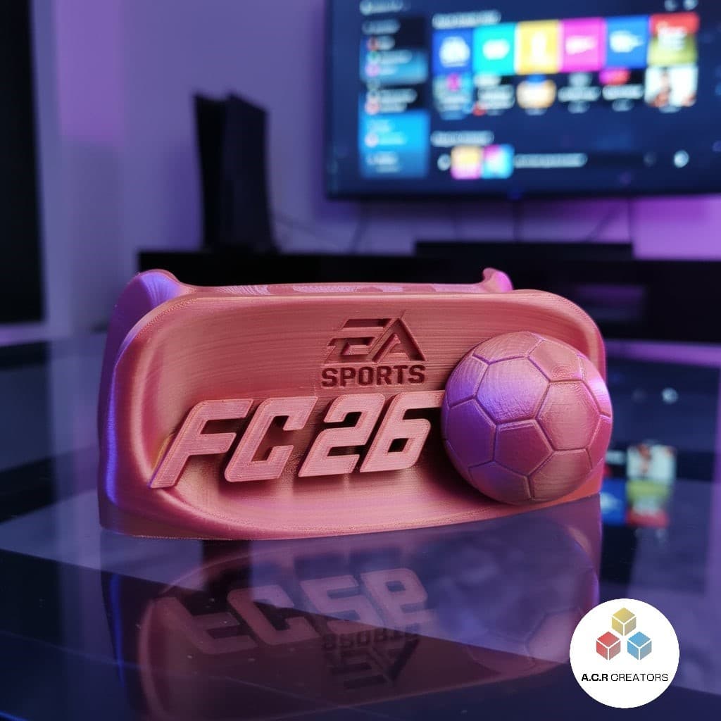 Suporte Controle PS5 EA Sports FC 26 Organizador Videogame com Acabamento Premium Porta Joystick Setup Gamer