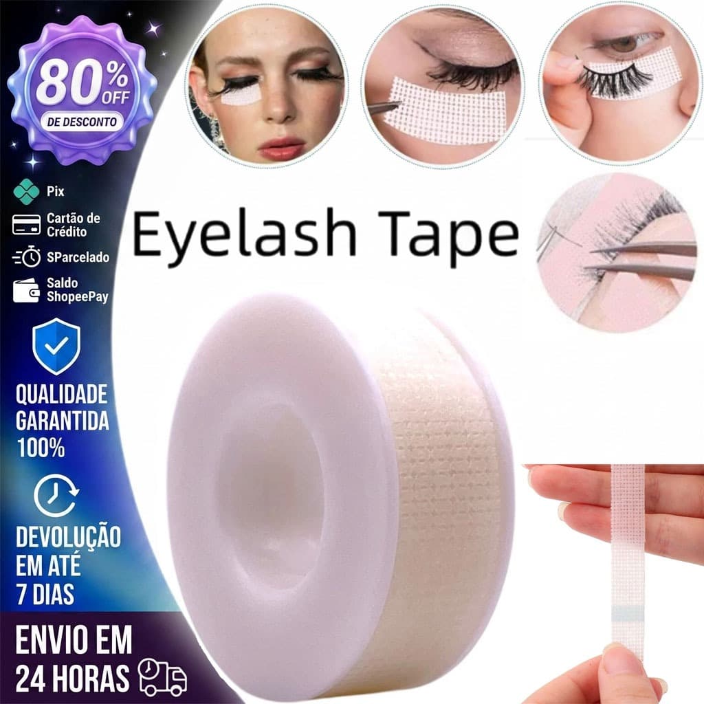 Fitas Siliconadas Gel para Extensão Cílios Pele Sensível Fita Siliconada Lash Designer