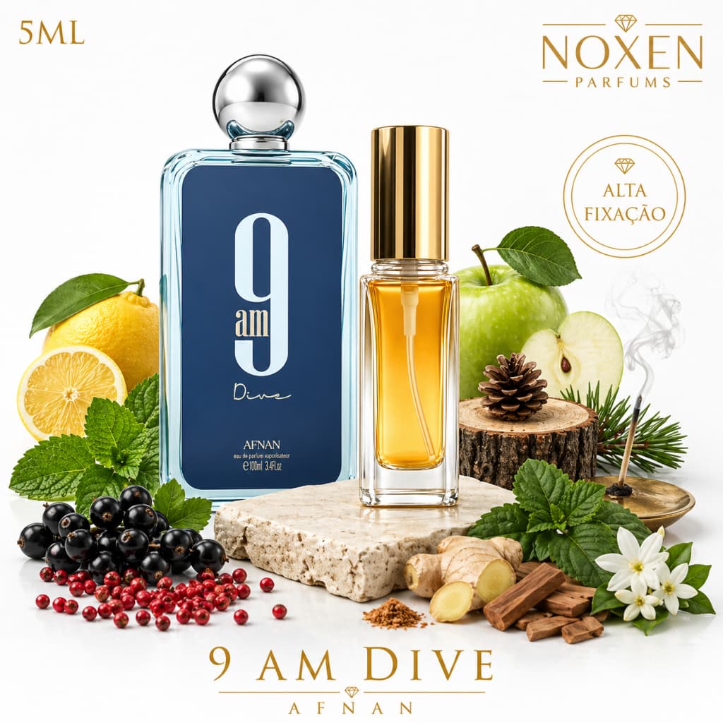 Perfume Masculino Premium Vidro Spray 9AM Dive 5ml 10ml 15ml Fresco Importado