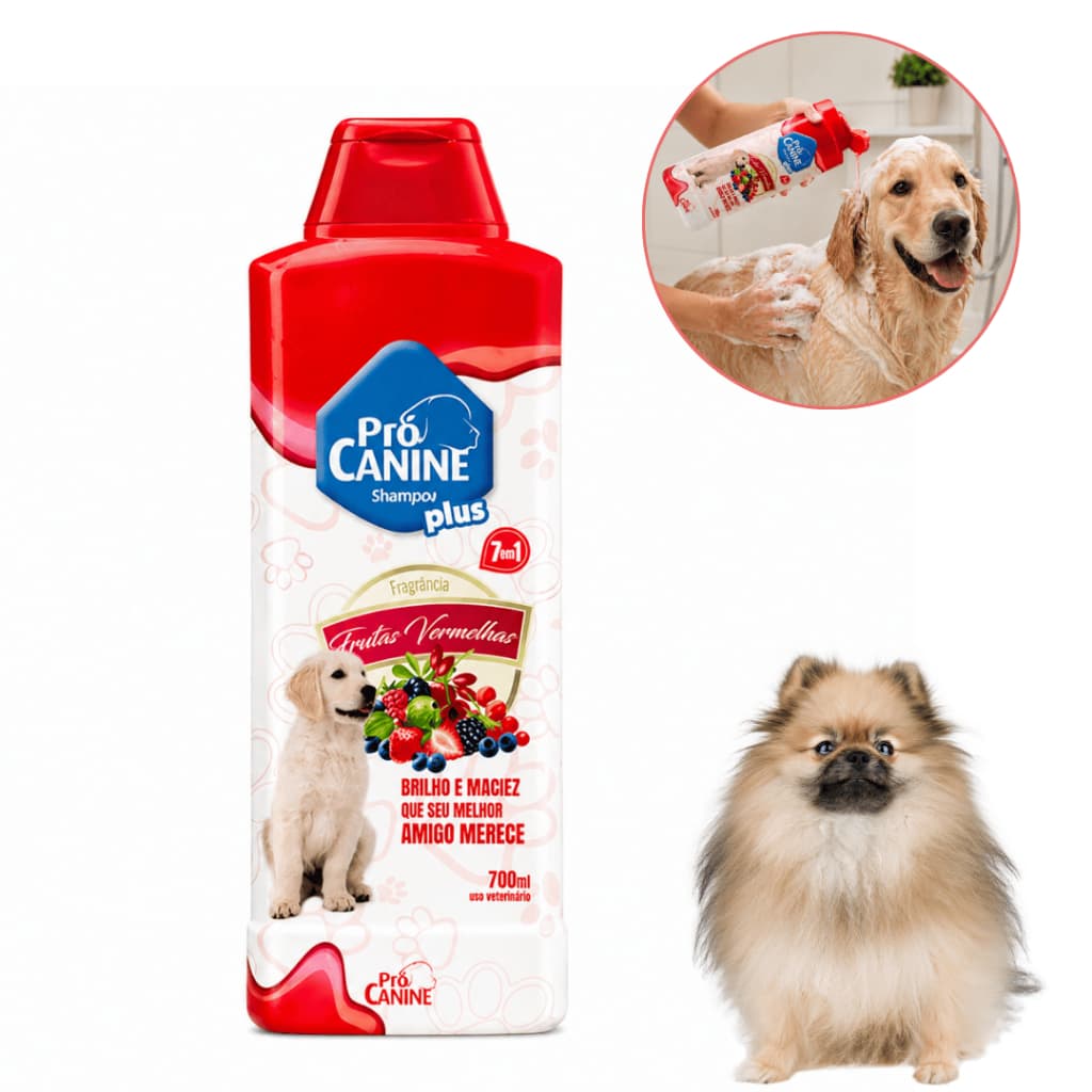 Shampoo PróCanine 7 Em 1 Frutas Vermelhas 700ml