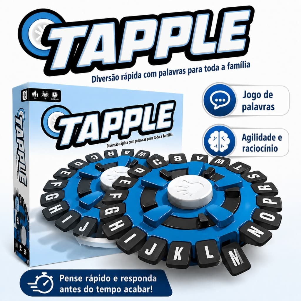 Tapple Versão em Português Jogo Stop Desafio para Toda Familia