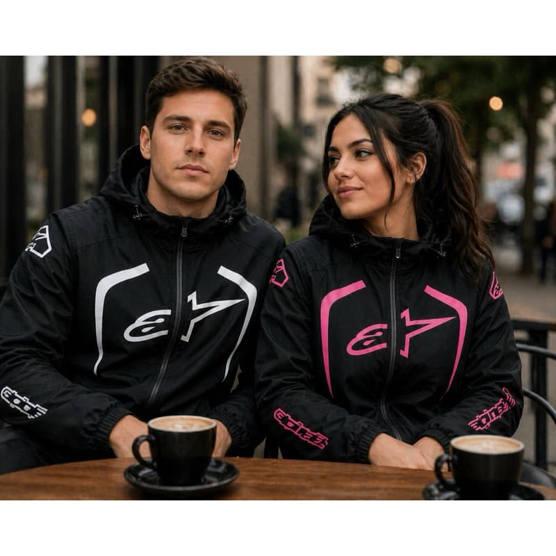 Jaqueta Masculina e feminina Impermeável + Proteção contra Chuva e Frio, piloto alp corta vento blusa moletom casal